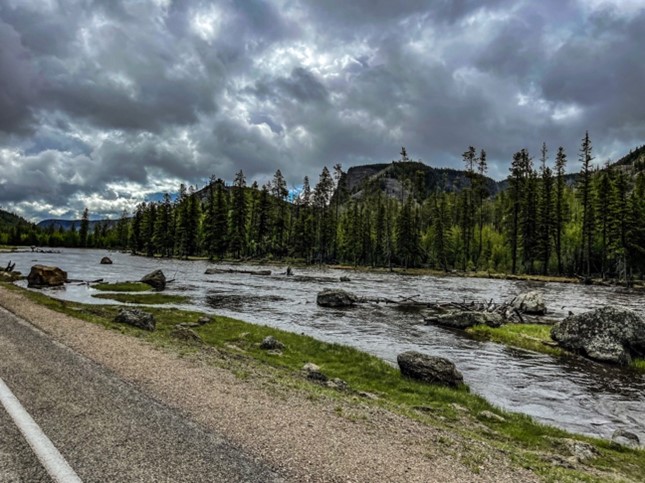 Yellowstone National Park rivers overflowing