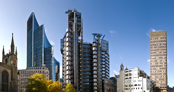 The Lloyd’s of London iconic tower office.